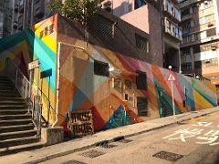19 Pasha Wais - Rich View Terrance geometric rainbow pattern street art Hong Kong
